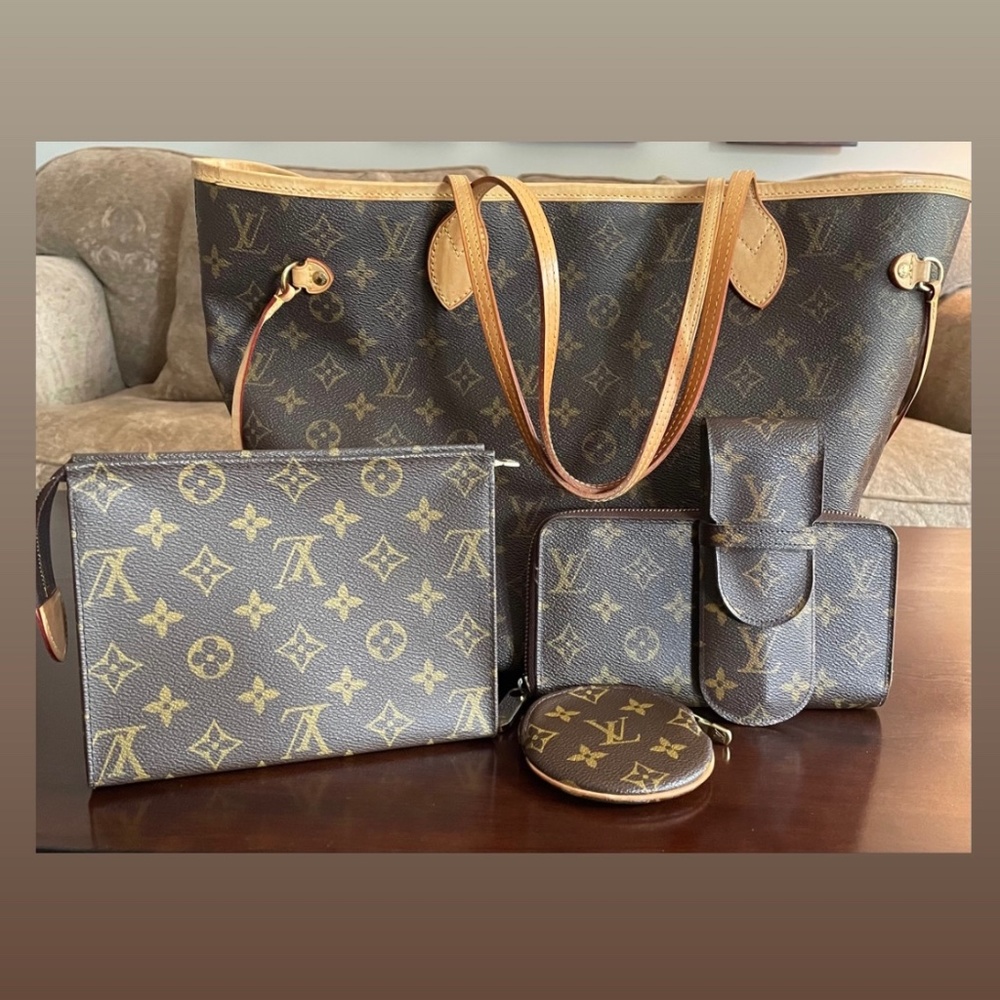 Authentic Louis Vuitton Neverfull MM and Louis Vuitton Accessories